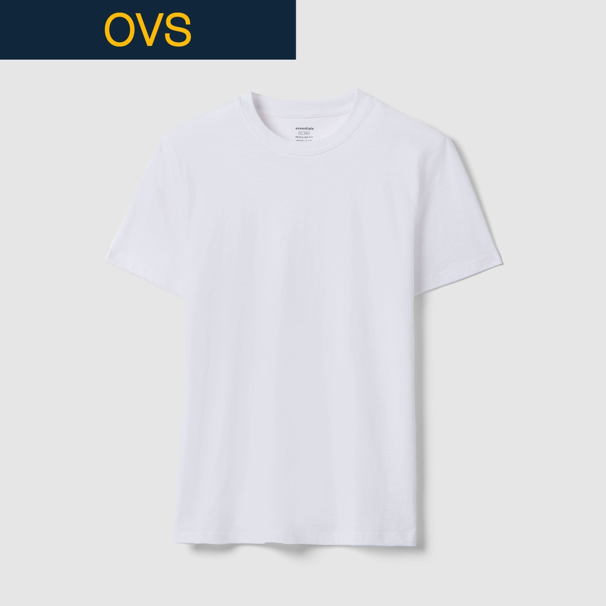OVS（オヴィエッセ） ジャージースラブTシャツ 2599737(オプティックホワイ-S)