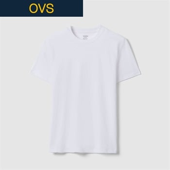 OVS（オヴィエッセ） ジャージースラブTシャツ 2599737(オプティックホワイ-S)