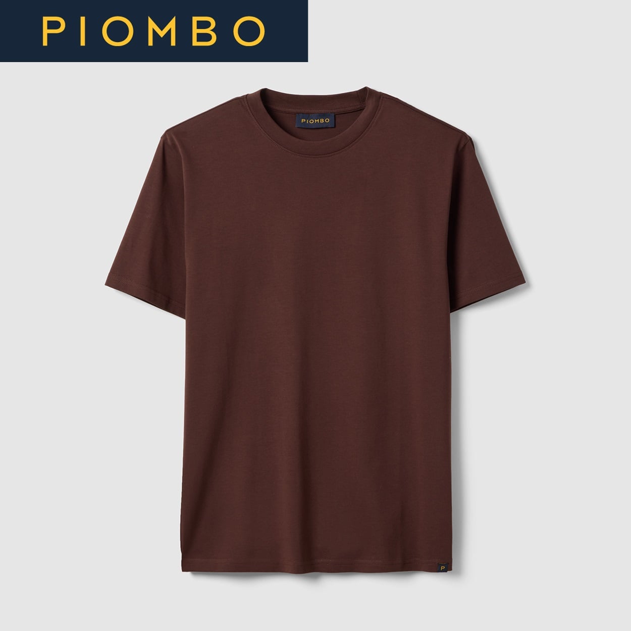 PIOMBO（ピオンボ） スーピマコットンTシャツ 2614863(チョコレートブラウン-XL)