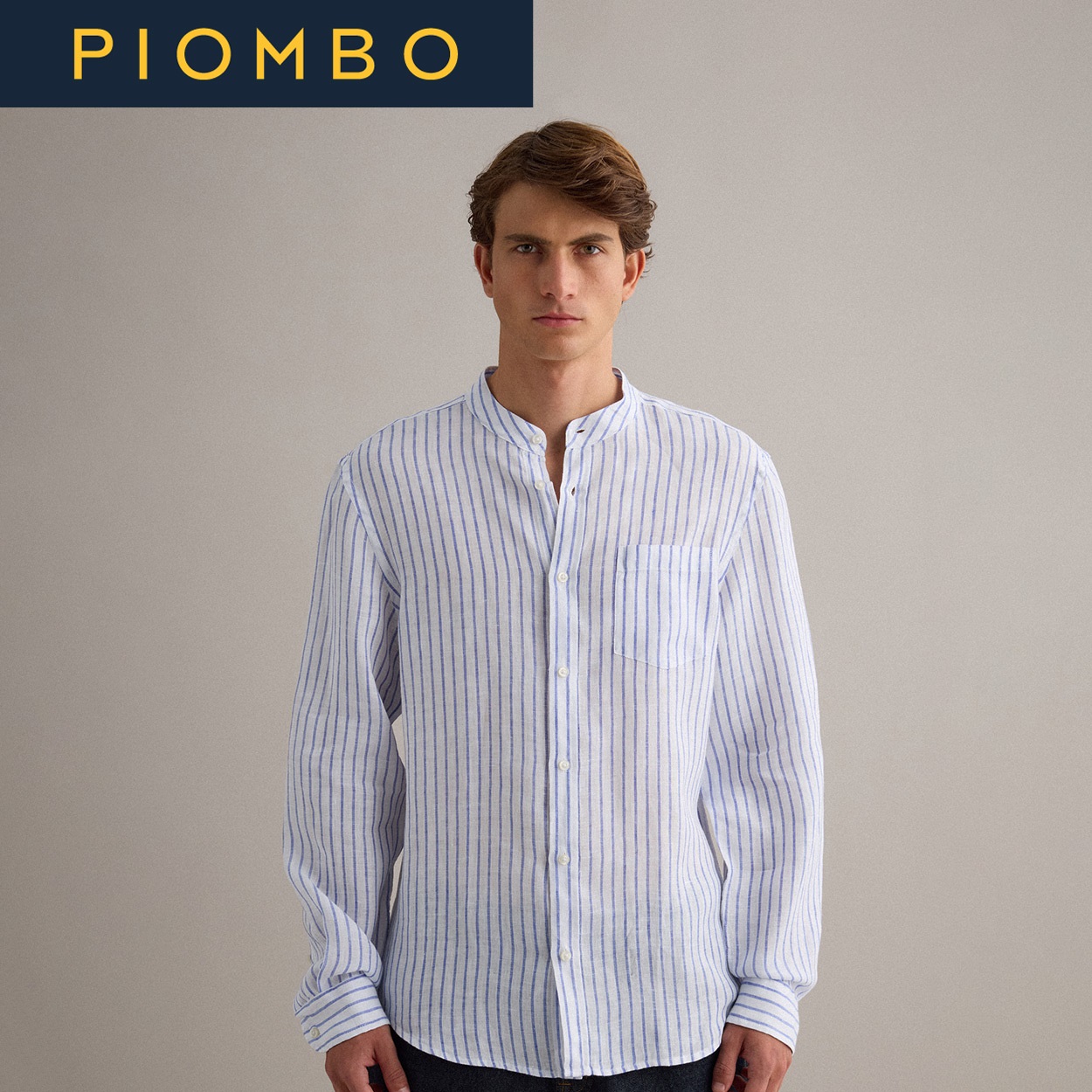 PIOMBO（ピオンボ） リネンストライプ長袖シャツ 2649979 | イオン