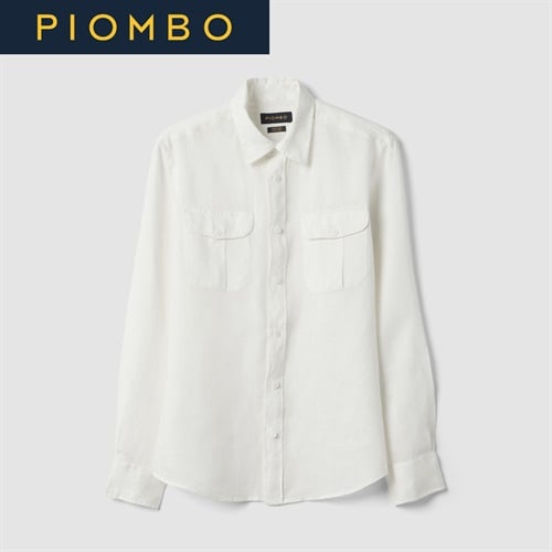 PIOMBO（ピオンボ） リネン長袖シャツ 2649995