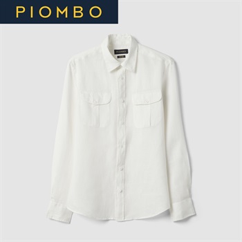 PIOMBO（ピオンボ） リネン長袖シャツ 2649995(オプティックホワイト-S)