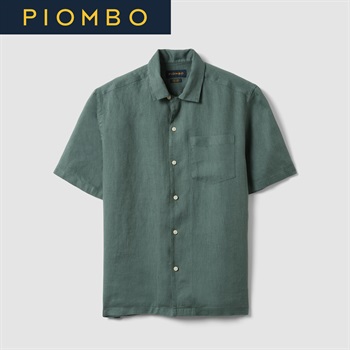 PIOMBO（ピオンボ） リネン半袖シャツ 2658872(ガンメタル-S)