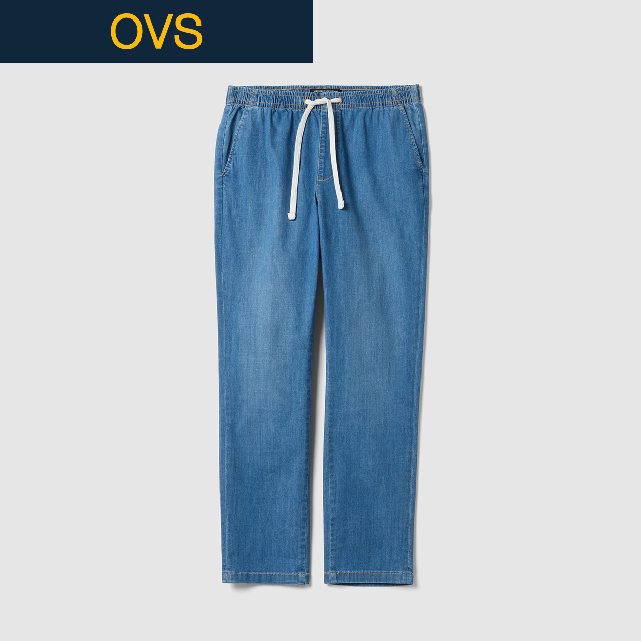 OVS（オヴィエッセ） ストレッチデニムパンツ 2685417(ライトブルー-XL)