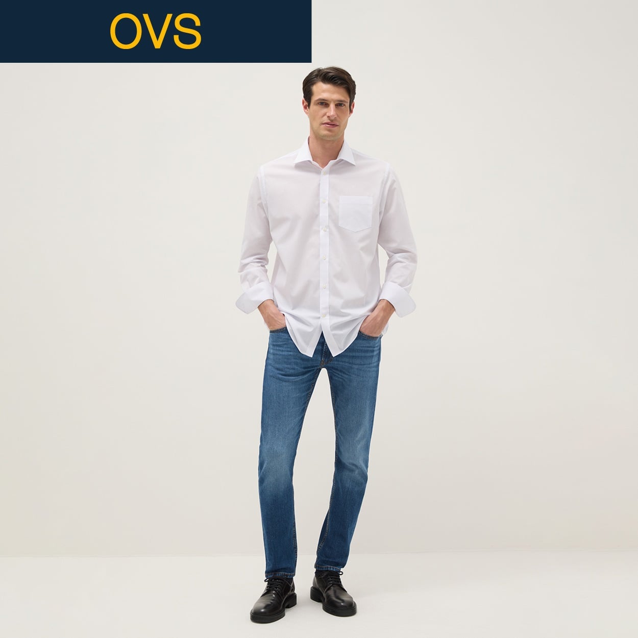 OVS（オヴィエッセ） ストレッチデニムパンツ 2685512(デニムブルー-M)