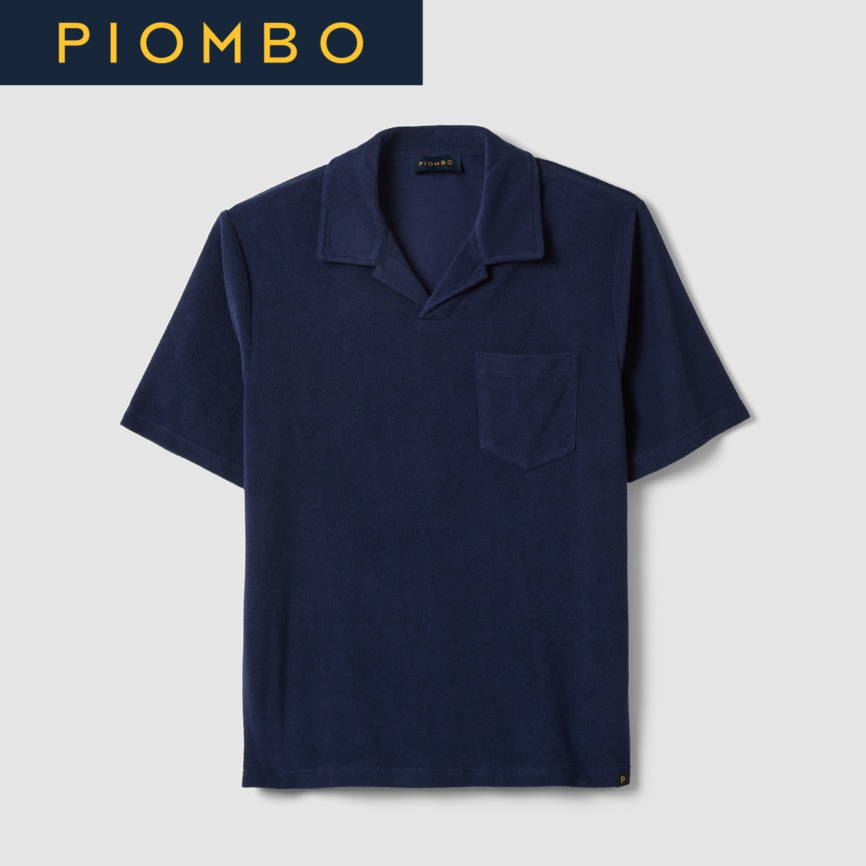 PIOMBO（ピオンボ） パイル地ポロシャツ 2689562(ダークブルー-L)