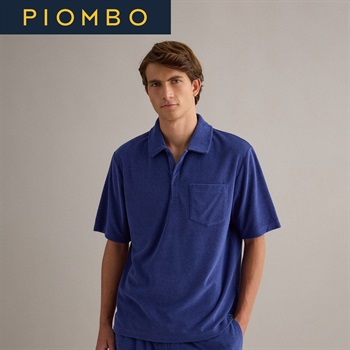 PIOMBO（ピオンボ） パイル地ポロシャツ 2689577(ネイビーブルー-S)