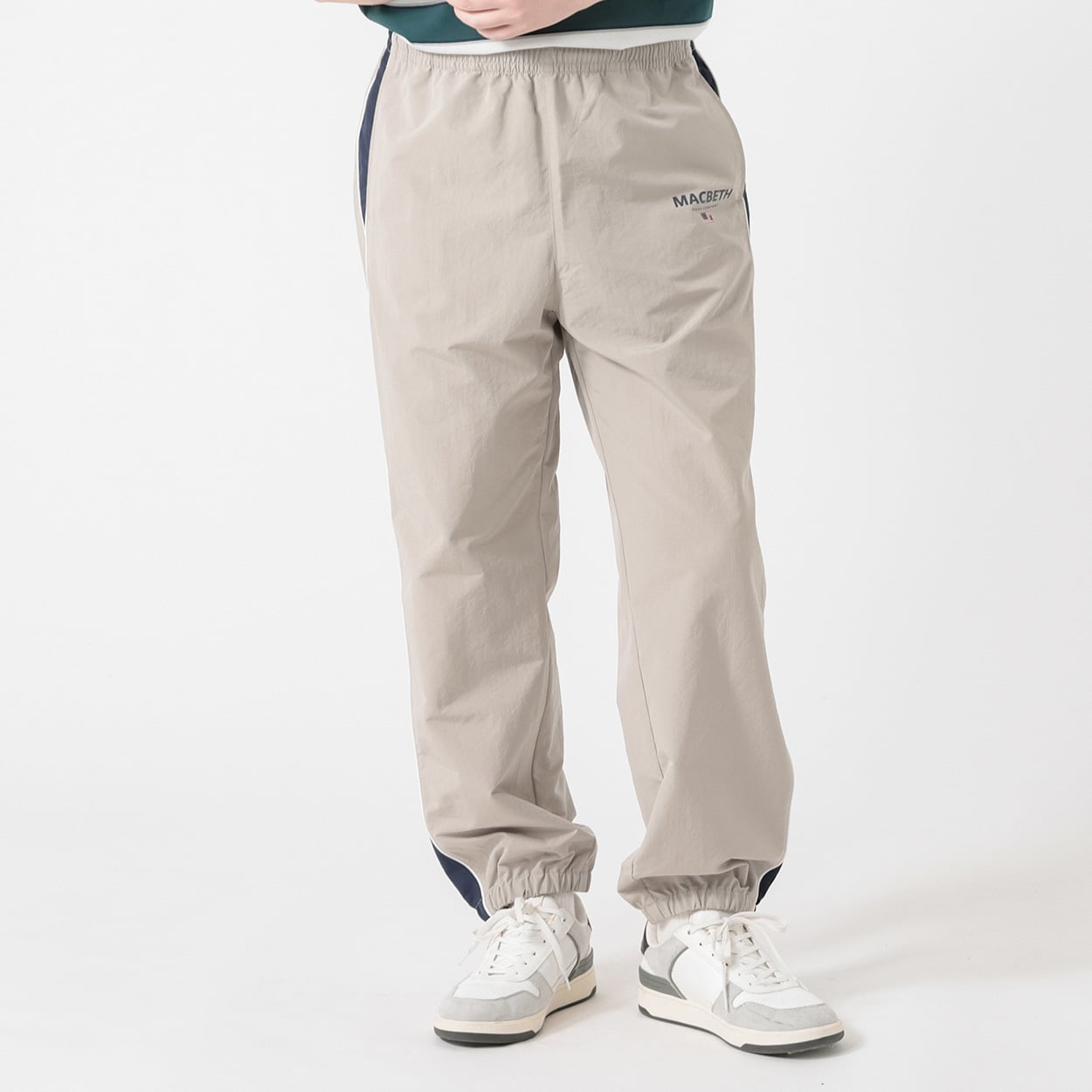 MACBETH 布帛ストレートパンツ メンズ(ウスチャ-M)