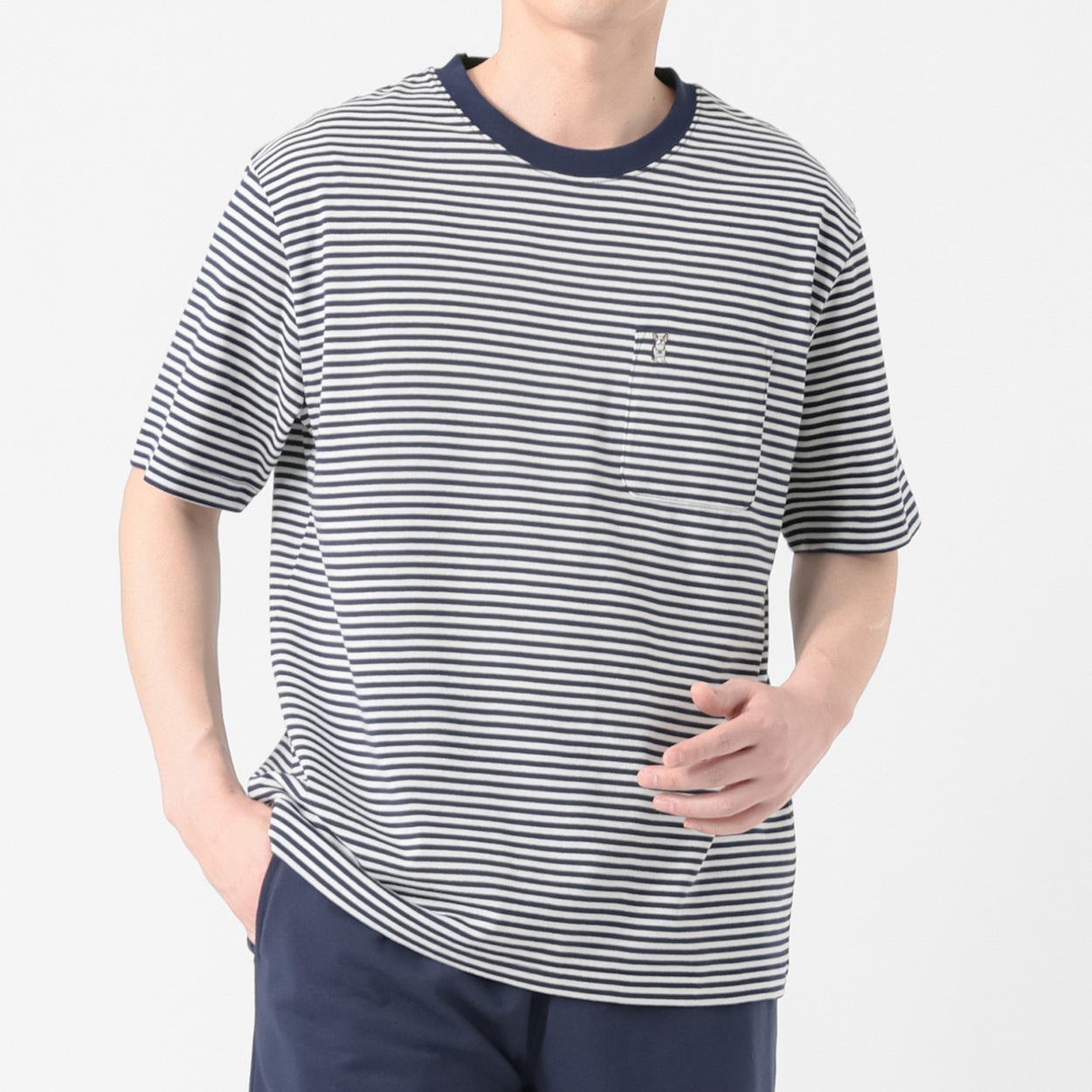 MACBETH ビンテージボーダーTシャツ メンズ(コイアオ-L)