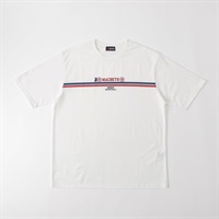 MACBETH バスケプリントTシャツ メンズ(シロ-M)