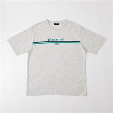 MACBETH バスケプリントTシャツ メンズ