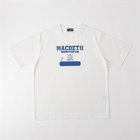 MACBETH ボートプリントTシャツ メンズ(シロ-M)