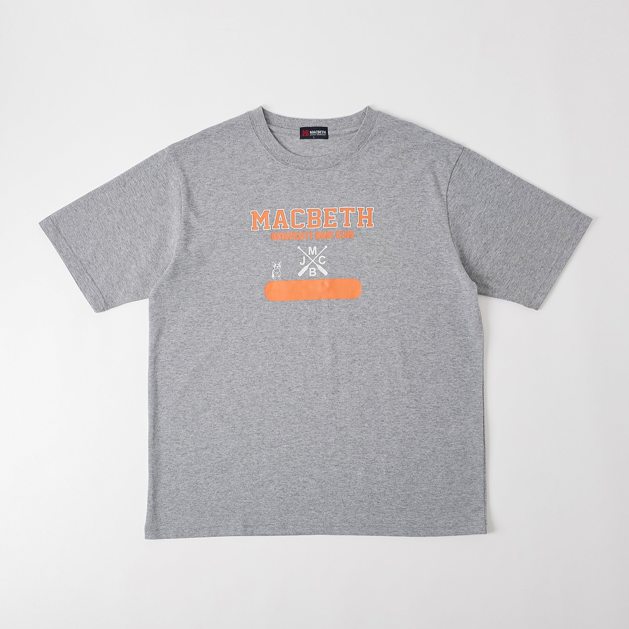 MACBETH ボートプリントTシャツ メンズ(ウスクロ-L)