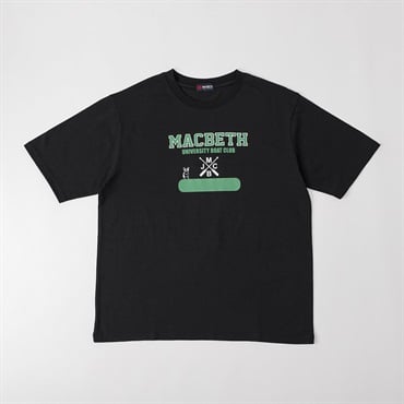 MACBETH ボートプリントTシャツ メンズ(クロ-M)
