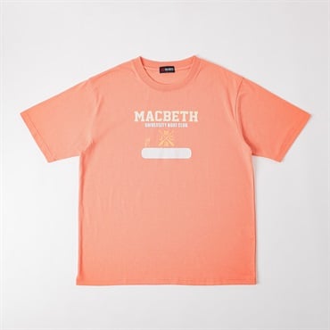 MACBETH ボートプリントTシャツ メンズ(ウスアカ-M)