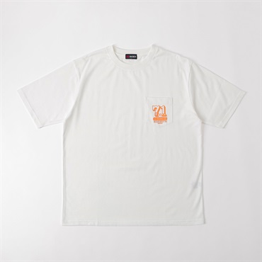 MACBETH 野球プリントTシャツ メンズ(シロ-M)
