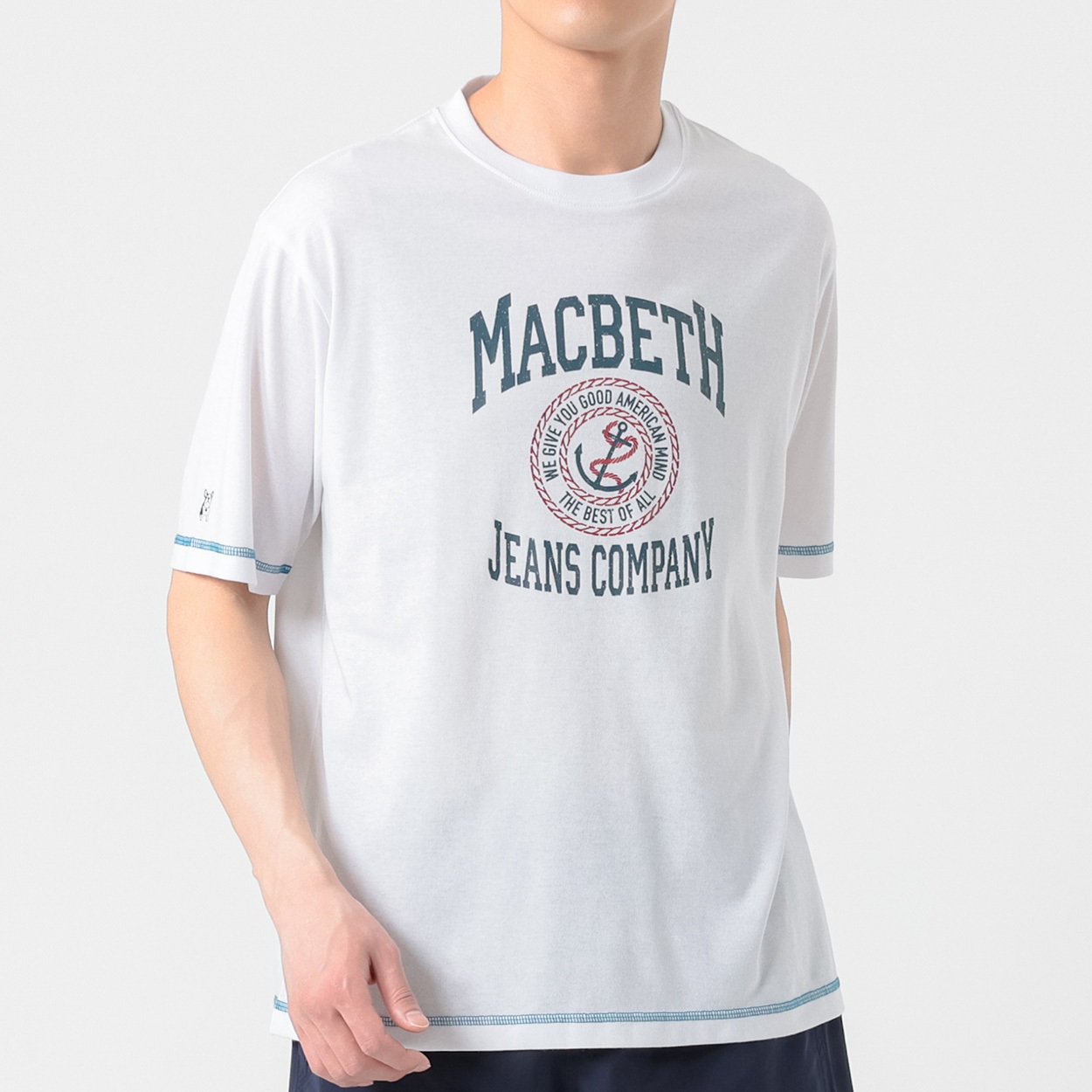 MACBETH(マクベス) マリンプリントTシャツ メンズ(キナリ-L)