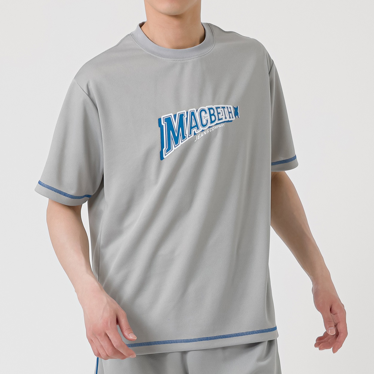 MACBETH(マクベス) メッシュプリントTシャツ メンズ(ウスクロ-XL)