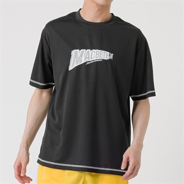 MACBETH(マクベス) メッシュプリントTシャツ メンズ(クロ-M)