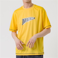 MACBETH(マクベス) メッシュプリントTシャツ メンズ(キイロ-M)