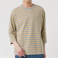 MACBETH(マクベス) 7分袖ボーダーTシャツ メンズ(ウスクロ-M)