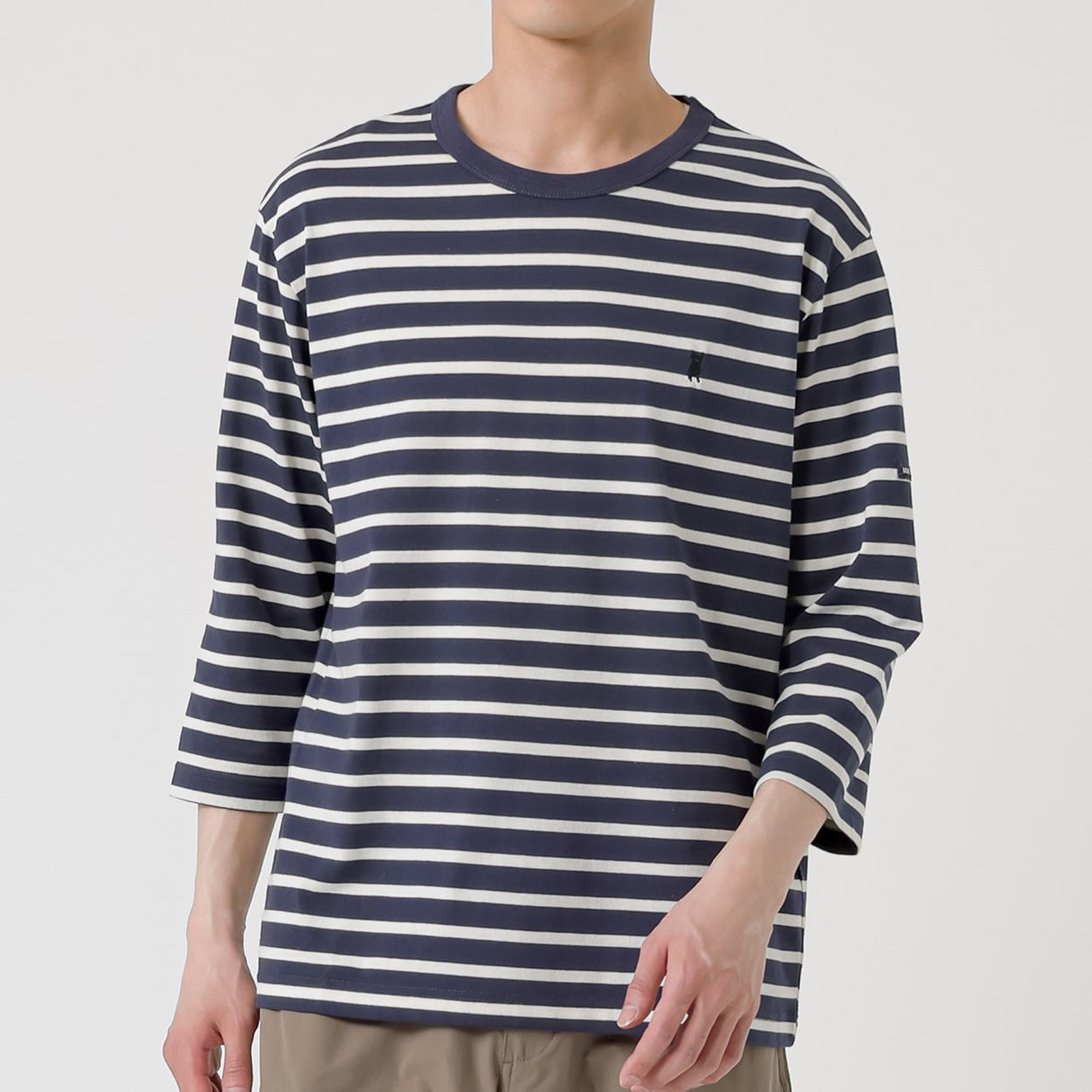 MACBETH(マクベス) 7分袖ボーダーTシャツ メンズ(コイアオ-L)