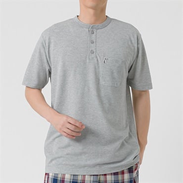 MACBETH(マクベス) ヘンリーTシャツ メンズ(ウスクロ-M)