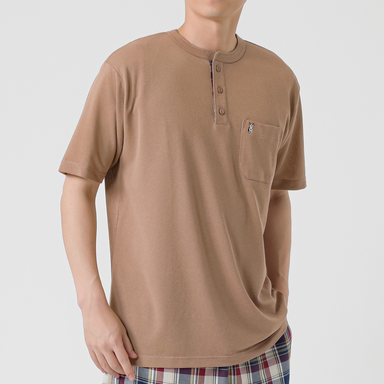 MACBETH(マクベス) ヘンリーTシャツ メンズ(ウスチャ-XL)