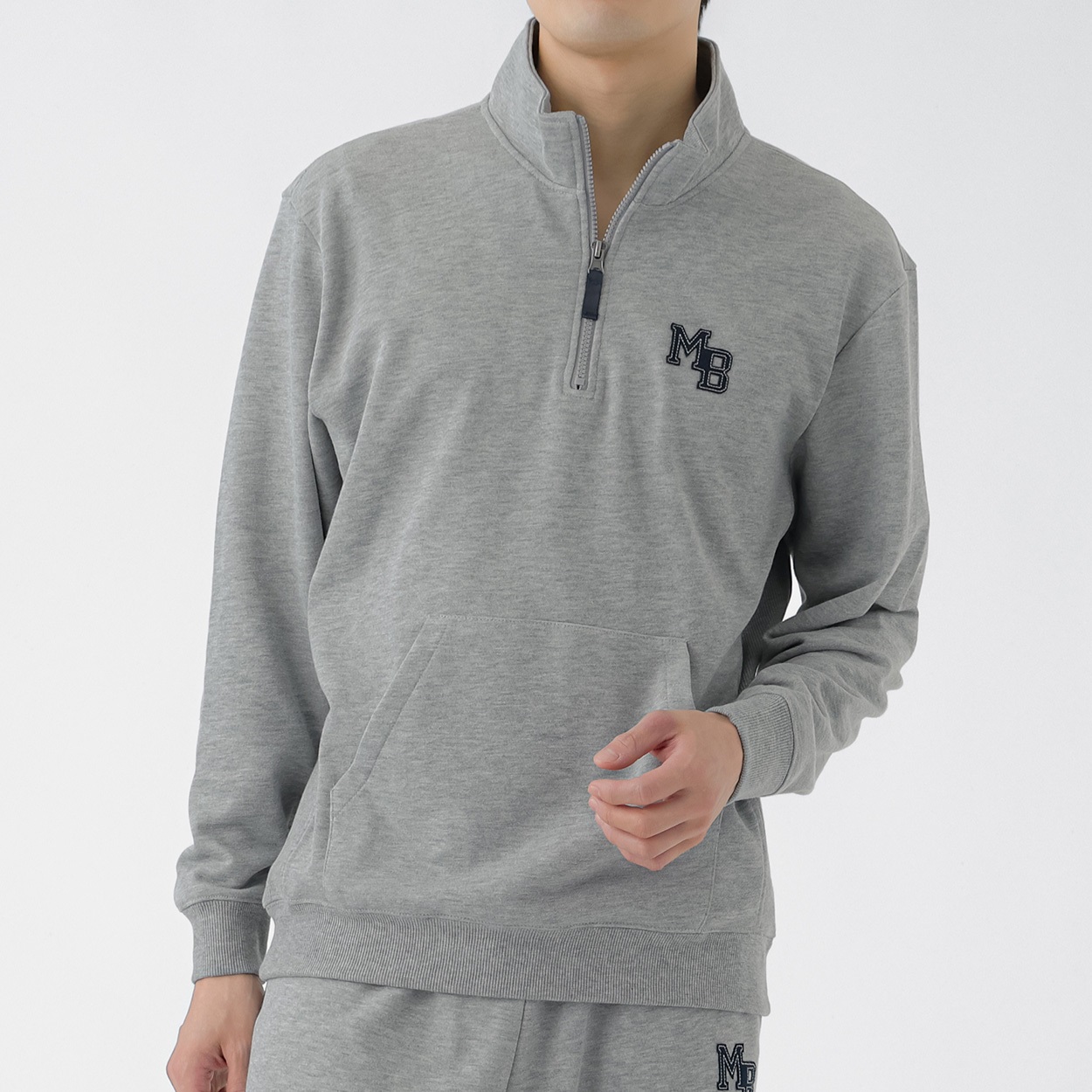 MACBETH(マクベス) 裏毛ジップトレーナー メンズ(ウスクロ-L)