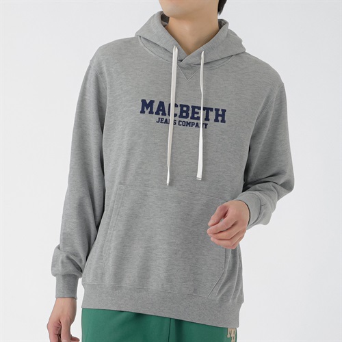 MACBETH(マクベス) 裏毛プルパーカー メンズ(ウスクロ-M)