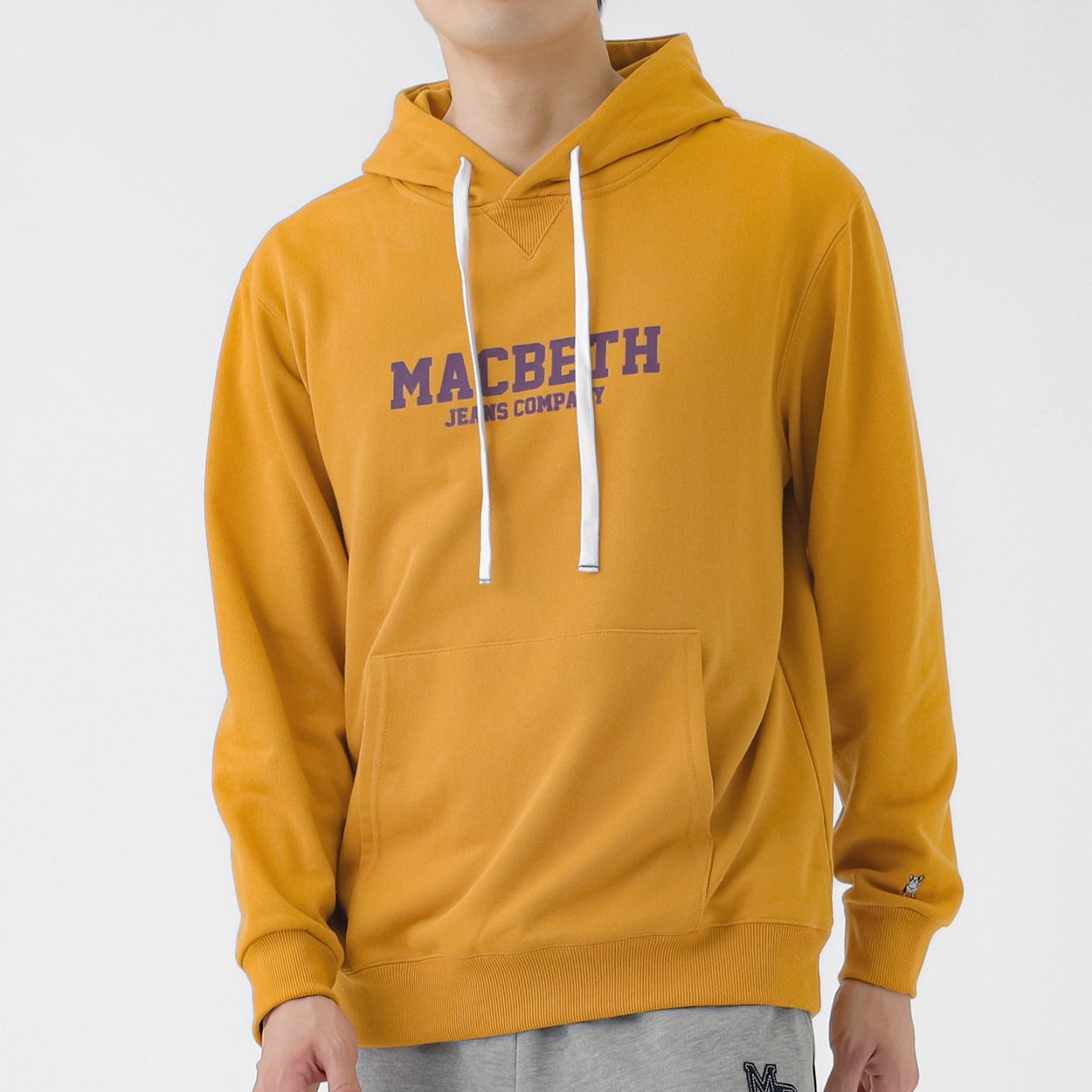 MACBETH(マクベス) 裏毛プルパーカー メンズ(キイロ-M)
