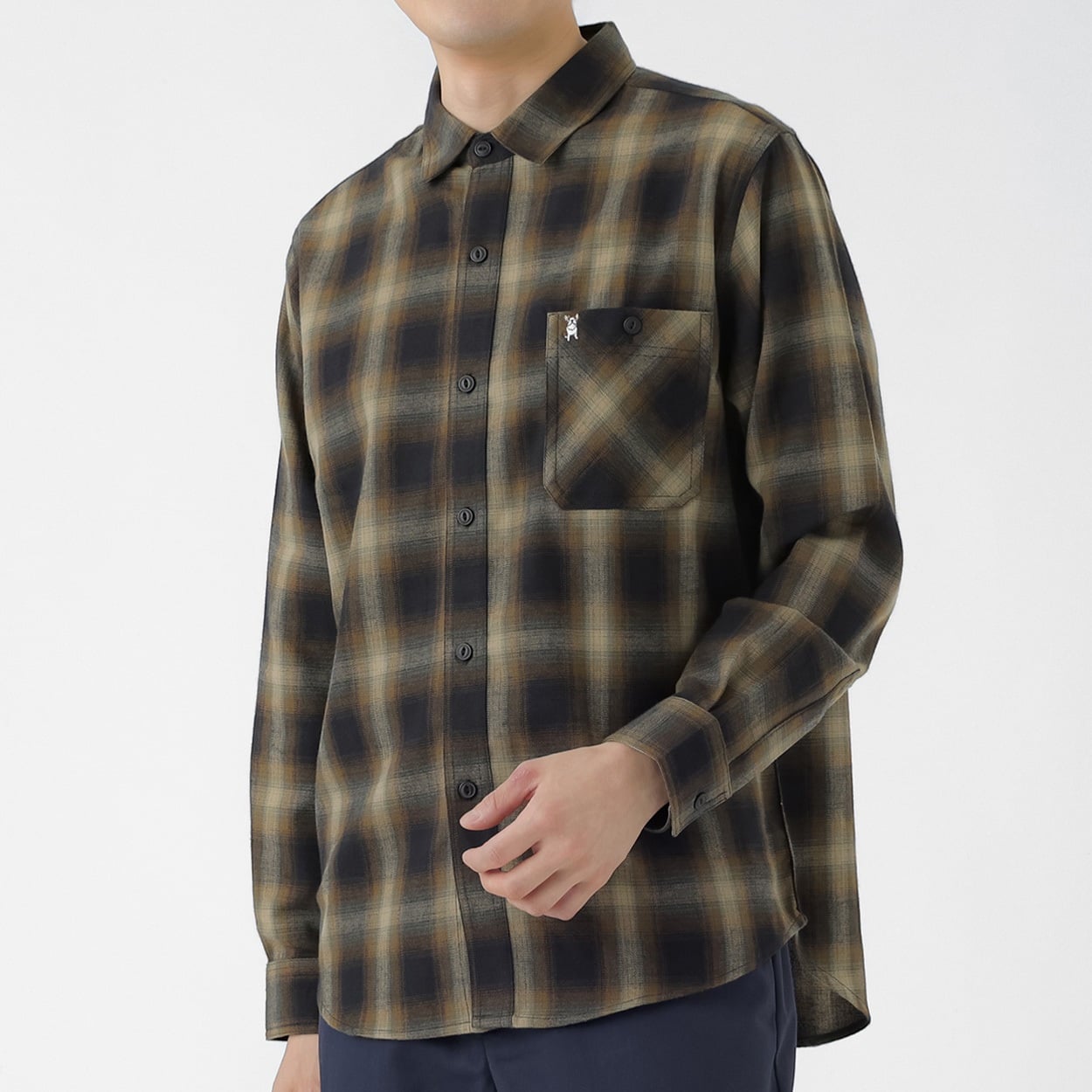 MACBETH(マクベス) 起毛チェックシャツ メンズ(チャ-XL)