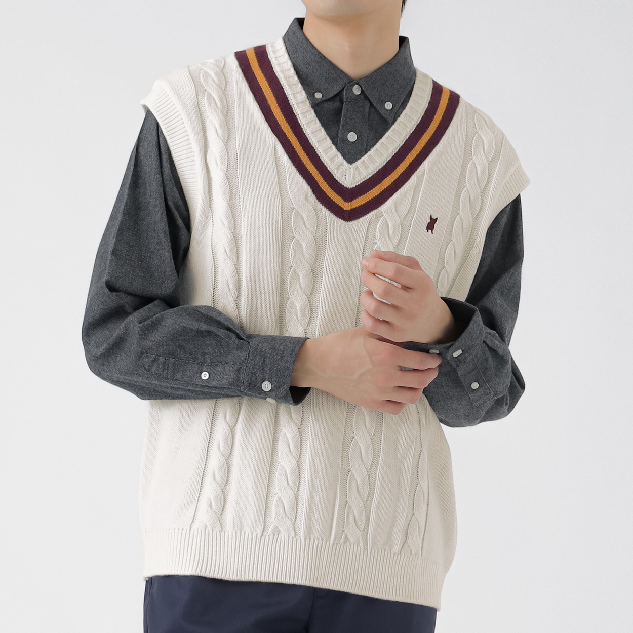 MACBETH(マクベス) チルイデンベスト メンズ(シロ-XL)