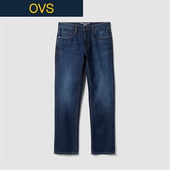 OVS（オヴィエッセ） コットンレギュラージーンズ 2762856(ネイビー(ダークウォッシュ)-S)