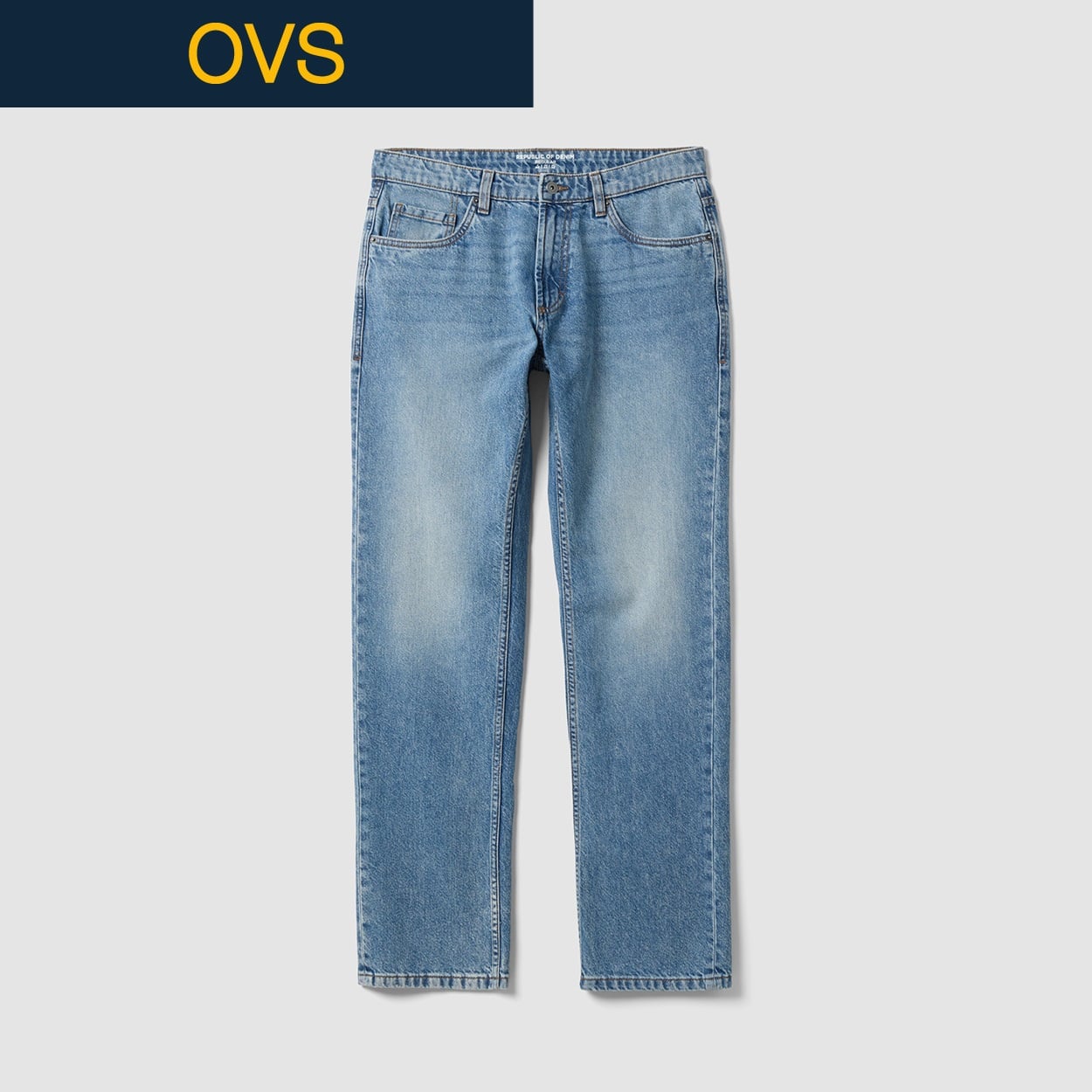 OVS（オヴィエッセ） コットンレギュラージーンズ 2762863(ライトブルー(ライトウォッシュ)-L)