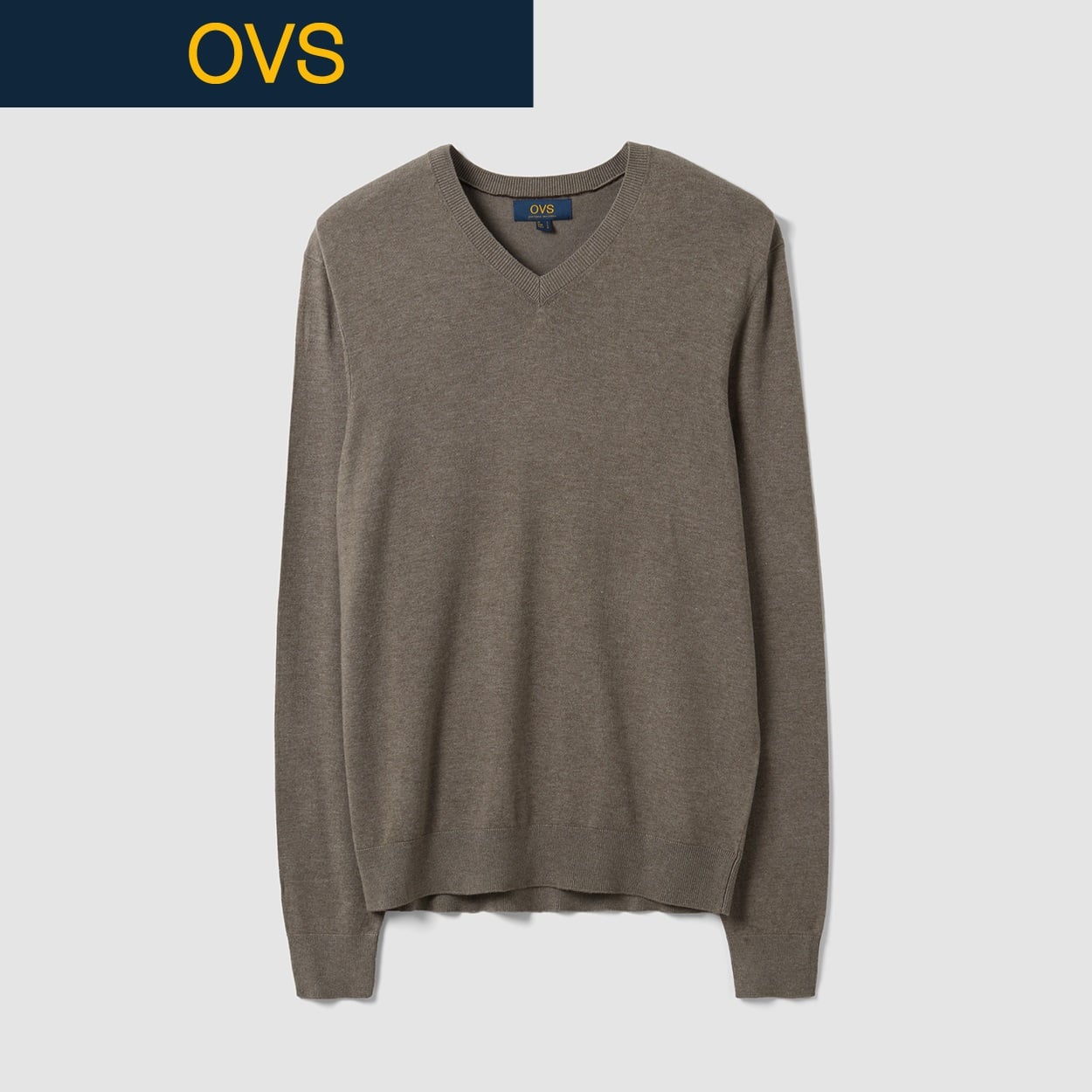 OVS（オヴィエッセ） Ｖネックニットプル 2763893(ウスチャ-S)
