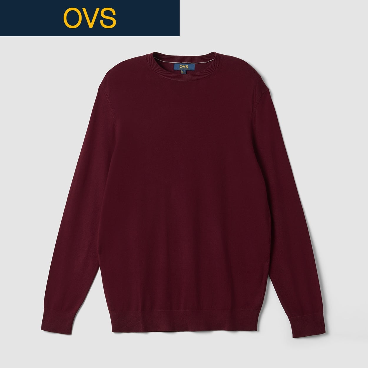 OVS（オヴィエッセ） ラウンドネックニットプル 2763958(コイアカ-L)