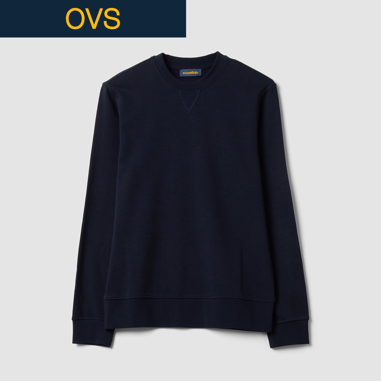 OVS（オヴィエッセ） 裏毛スウェットシャツ 2764228(ナイトブルー-XL)