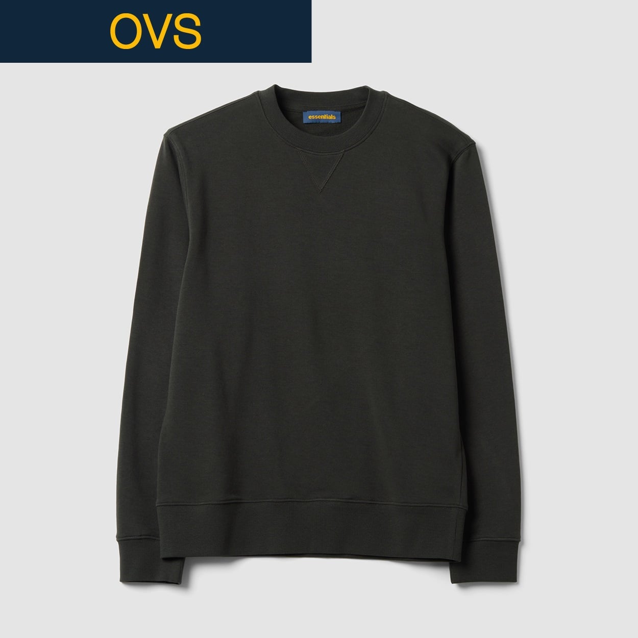 OVS（オヴィエッセ） 裏毛スウェットシャツ 2764233(ガンメタル-M)