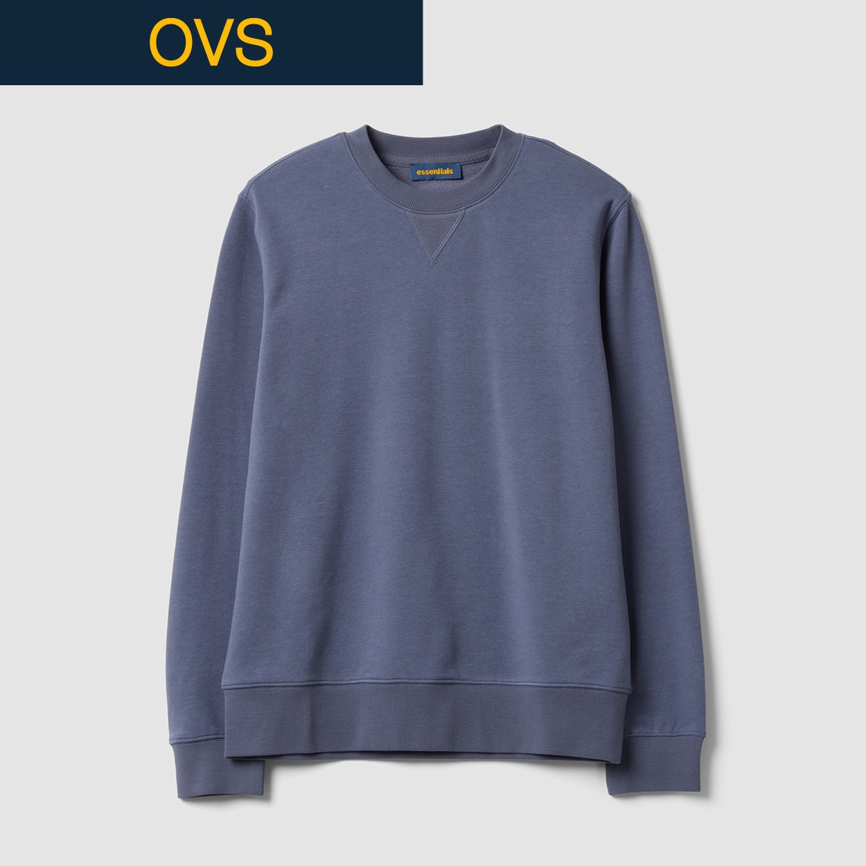 OVS（オヴィエッセ） 裏毛スウェットシャツ 2764253(ダークグレー-M)