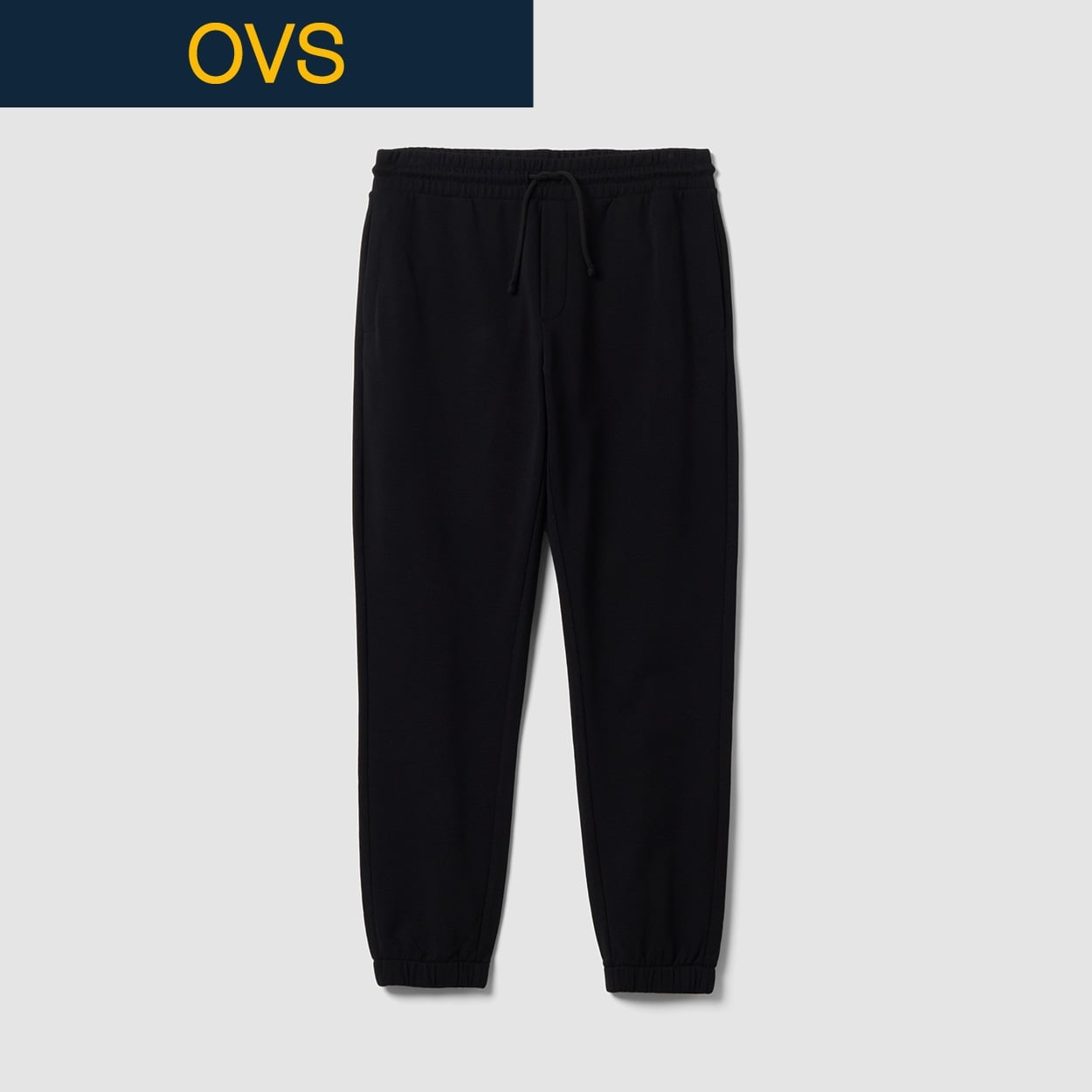 OVS（オヴィエッセ） 裏毛スウェットパンツ 2764268(ブラック-L)