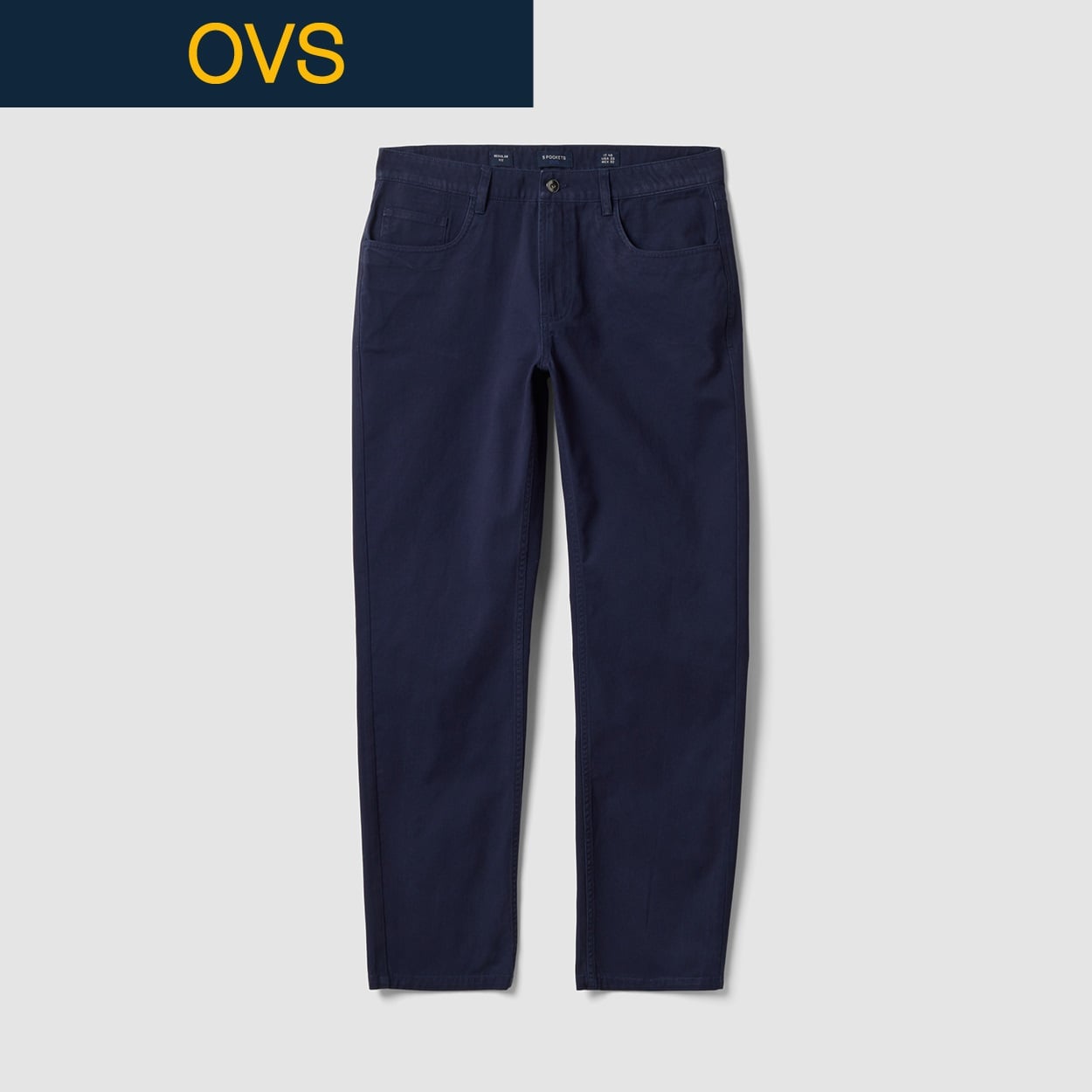 OVS（オヴィエッセ） コットン５ポケットパンツ 2769949(ネイビーブルー-S-M)