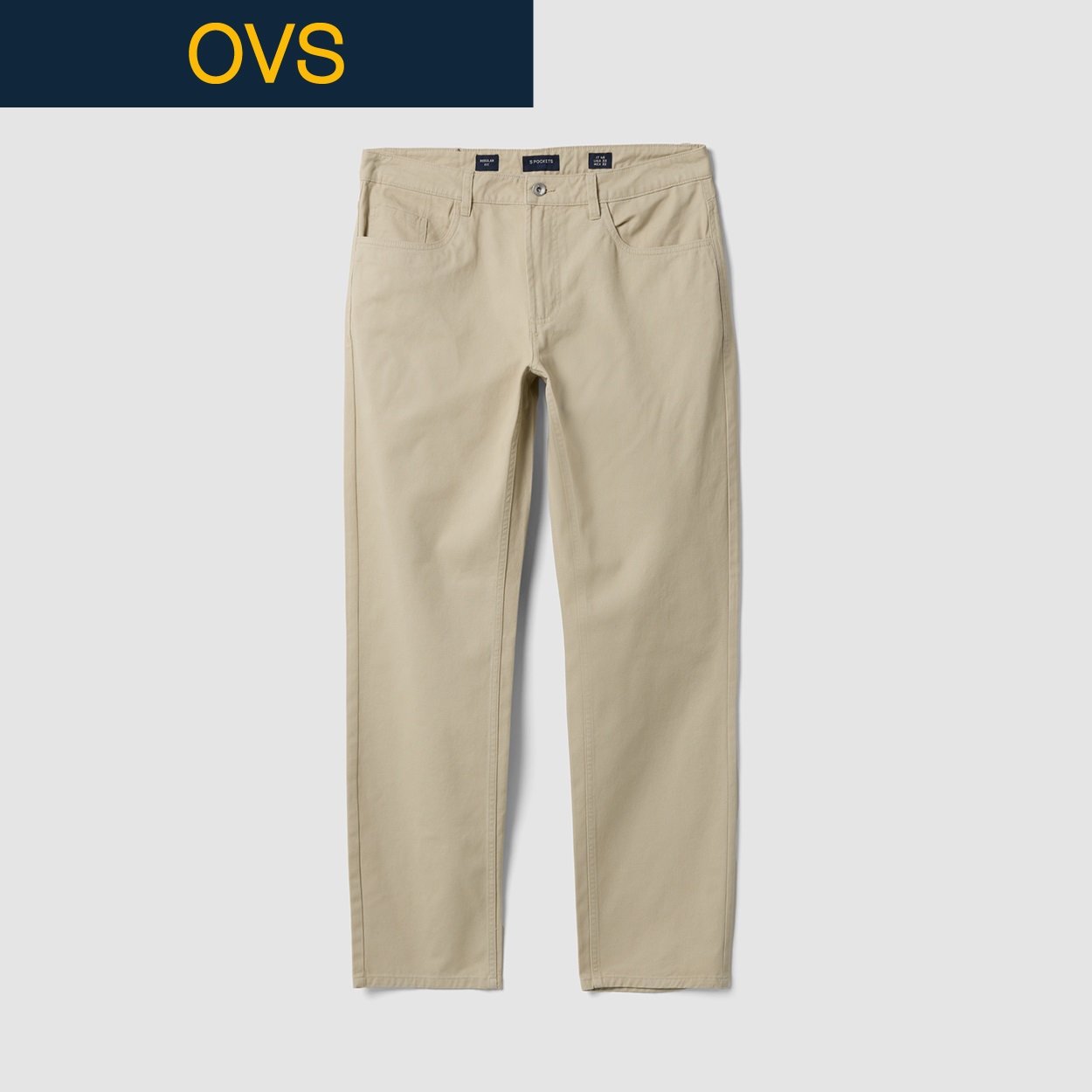 OVS（オヴィエッセ） コットン５ポケットパンツ 2769956(サンドベージュ-S-M)
