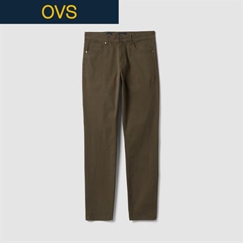 OVS（オヴィエッセ） ５ポケットスリムパンツ 2770000(ダークグリーン-S)