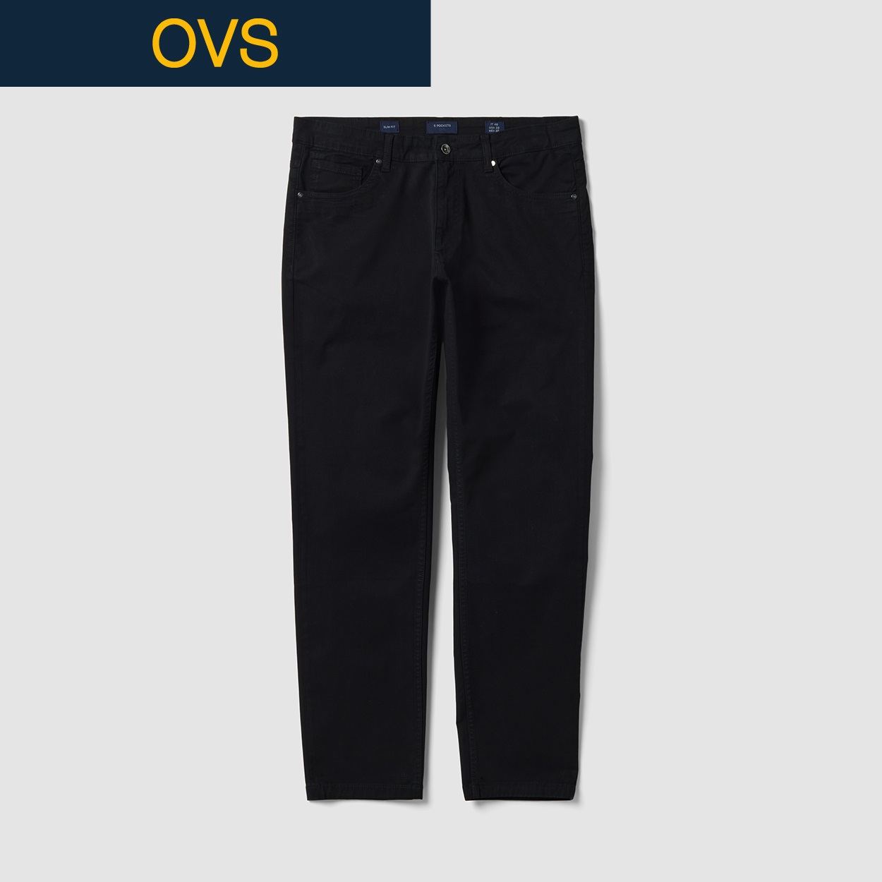 OVS（オヴィエッセ） ５ポケットスリムパンツ 2783957(ガンメタル-S-M)