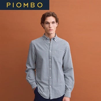 PIOMBO（ピオンボ） コットンチェック柄シャツ 2839991(Ａミドリ-S)