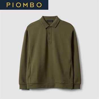 PIOMBO（ピオンボ） スウェットポロシャツ 2841014(グリーン-S)