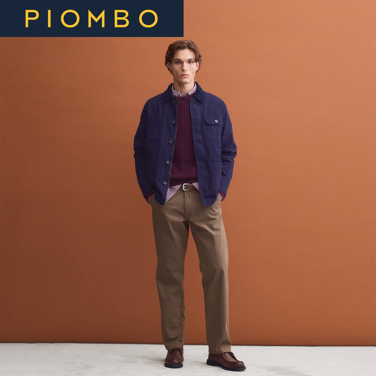 PIOMBO（ピオンボ） チノパンツ 2842033(ライトブラウン-S)