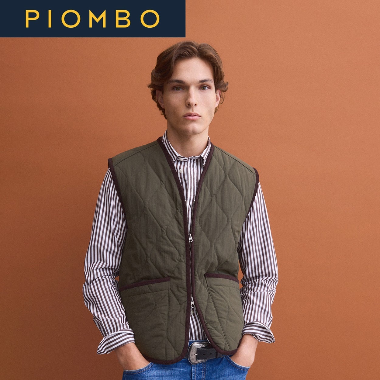 PIOMBO（ピオンボ） ナイロンジレ 2844298(ウスチャ-M)