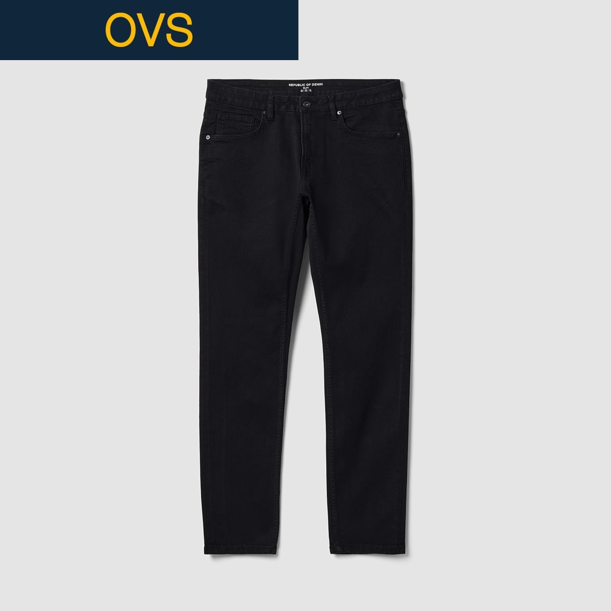 OVS（オヴィエッセ） スリムフィットジーンズ 2849888(ブラック-M-L)